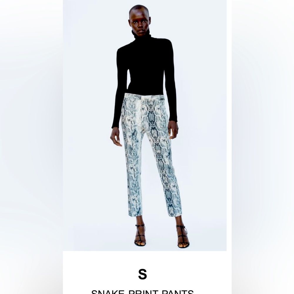 Zara Snake Slack Size 2 27 gorgeous!